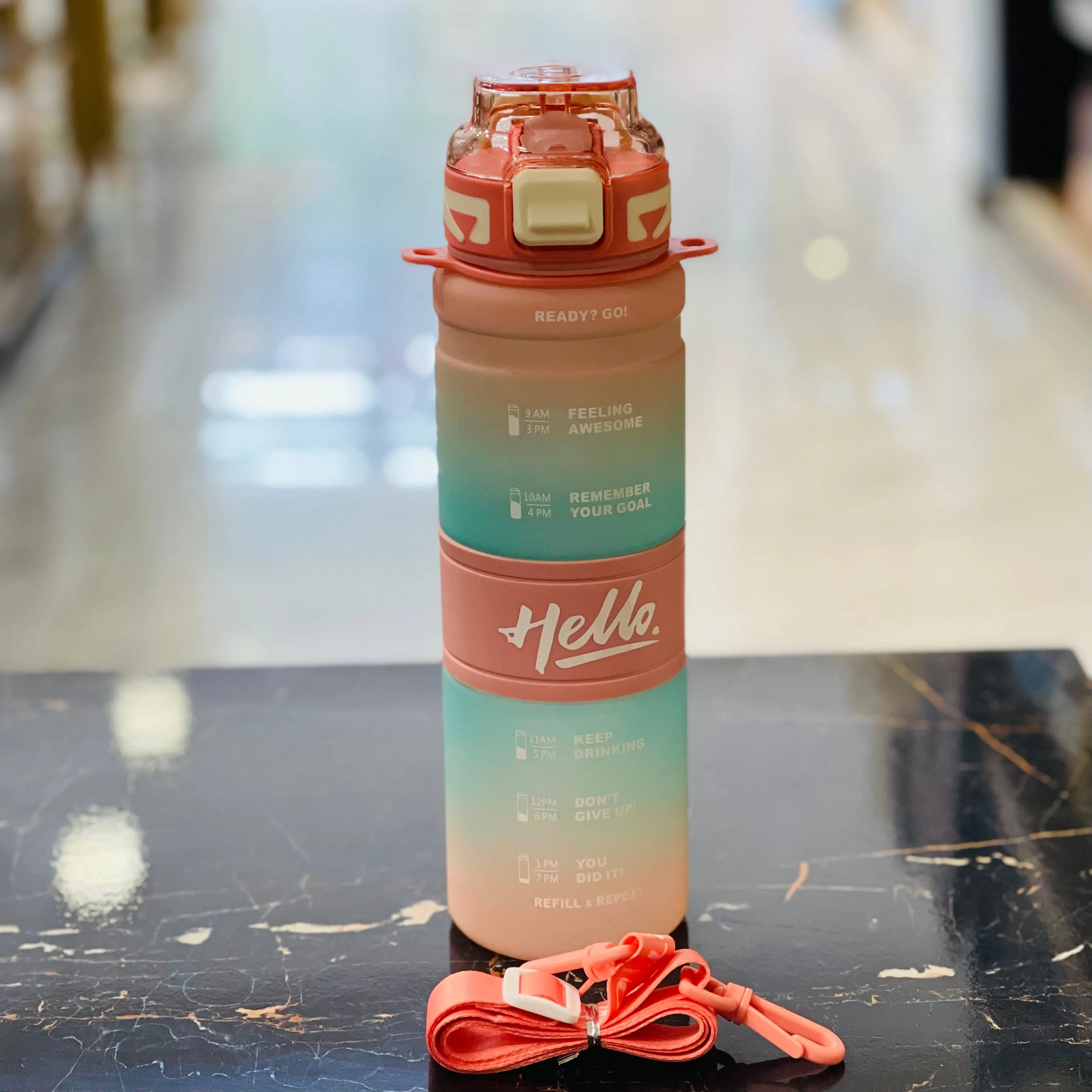 1000ML Graphic Water Bottle