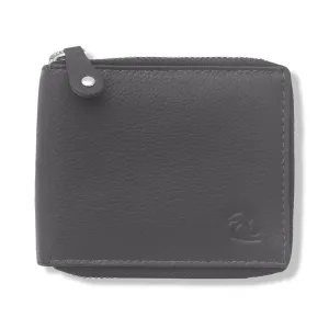 14090 Brown Zip Around Wallet