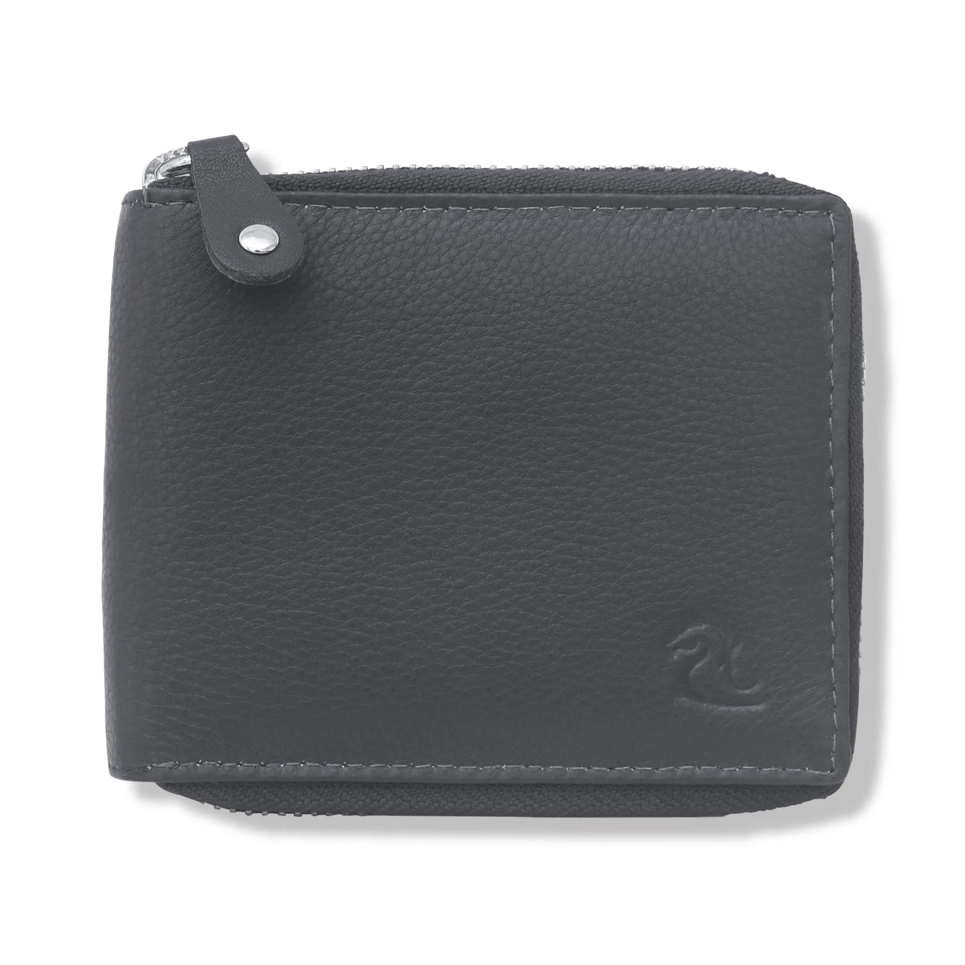 14090 Brown Zip Around Wallet