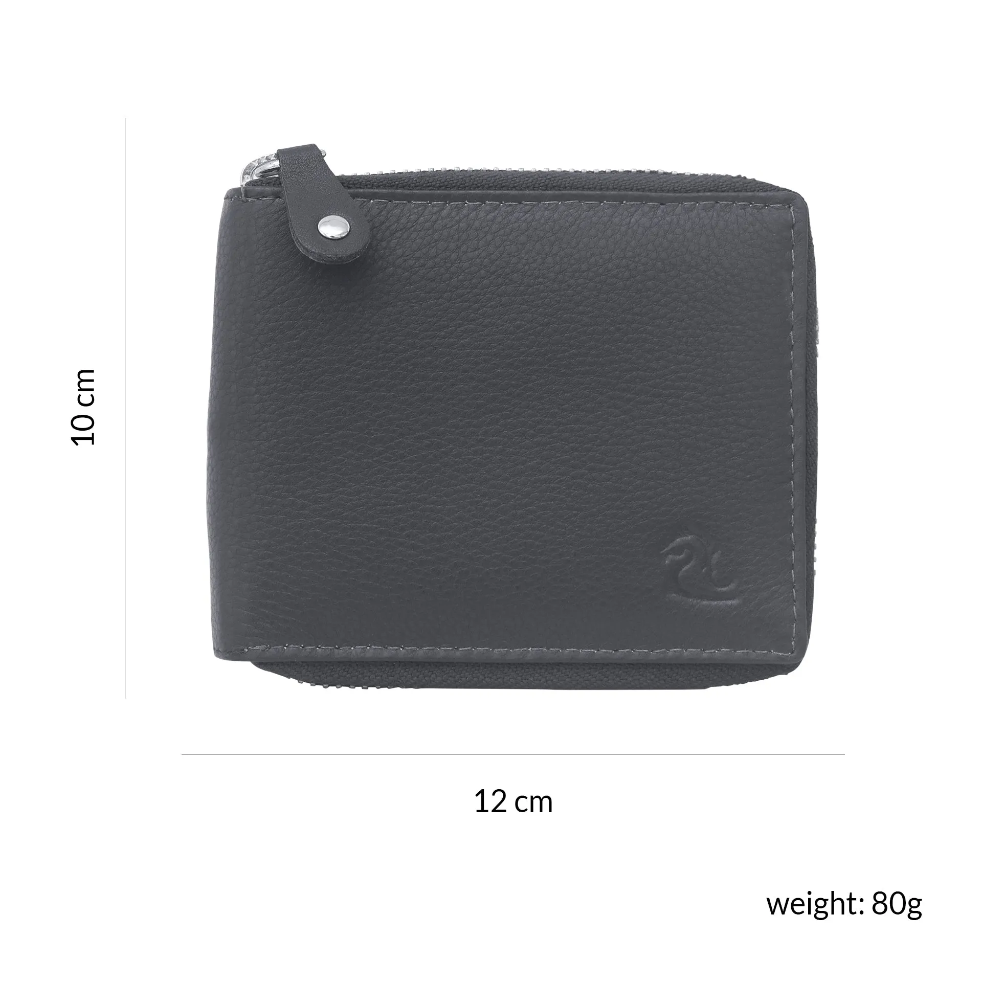 14090 Brown Zip Around Wallet