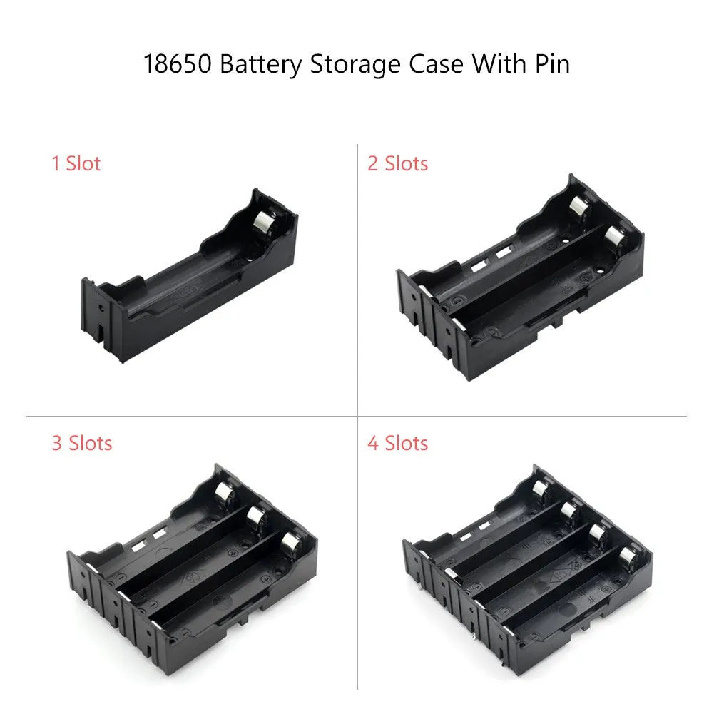 18650X1 Single Battery Cell Holder/Case PCB Mounted with Pin