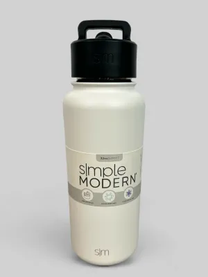 32oz Stainless Steel Water Bottle | Winter White | Simple Modern Summit