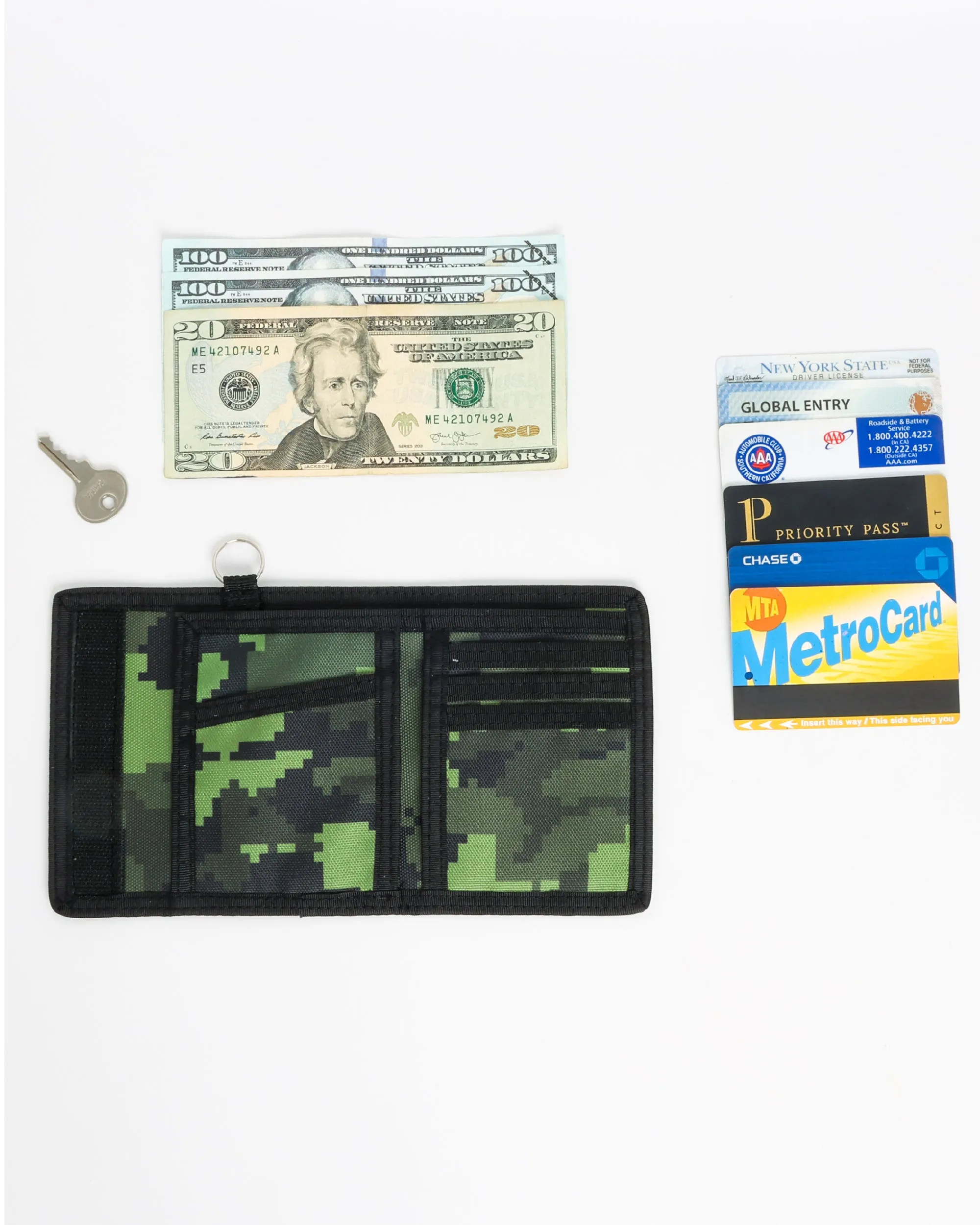 80's Wallet | Bi-Fold RFID |GREEN CAMO