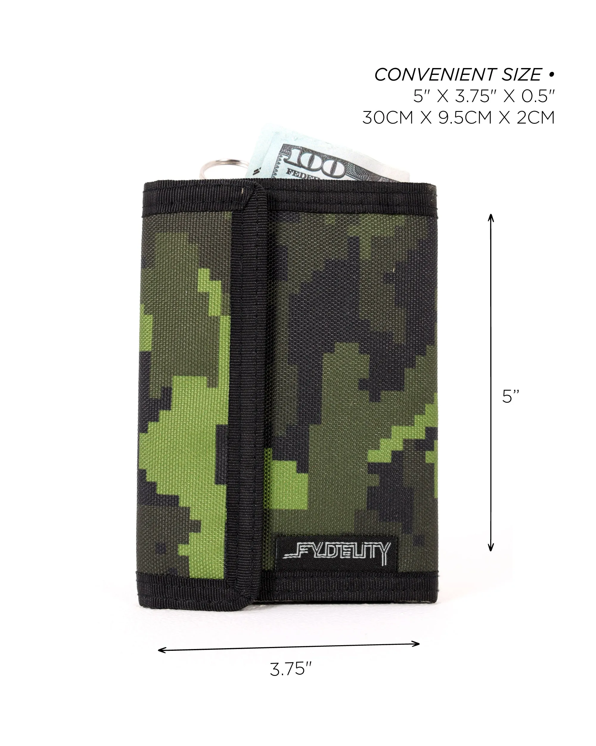 80's Wallet | Bi-Fold RFID |GREEN CAMO