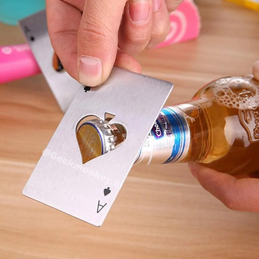 Ace of Spades - Card Metal Bottle Opener