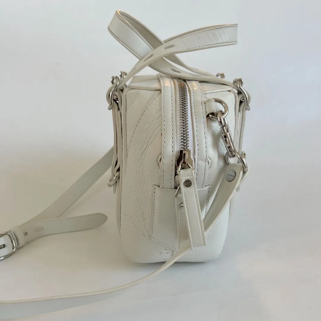 Alexander Wang White Textured Leather Box Bag