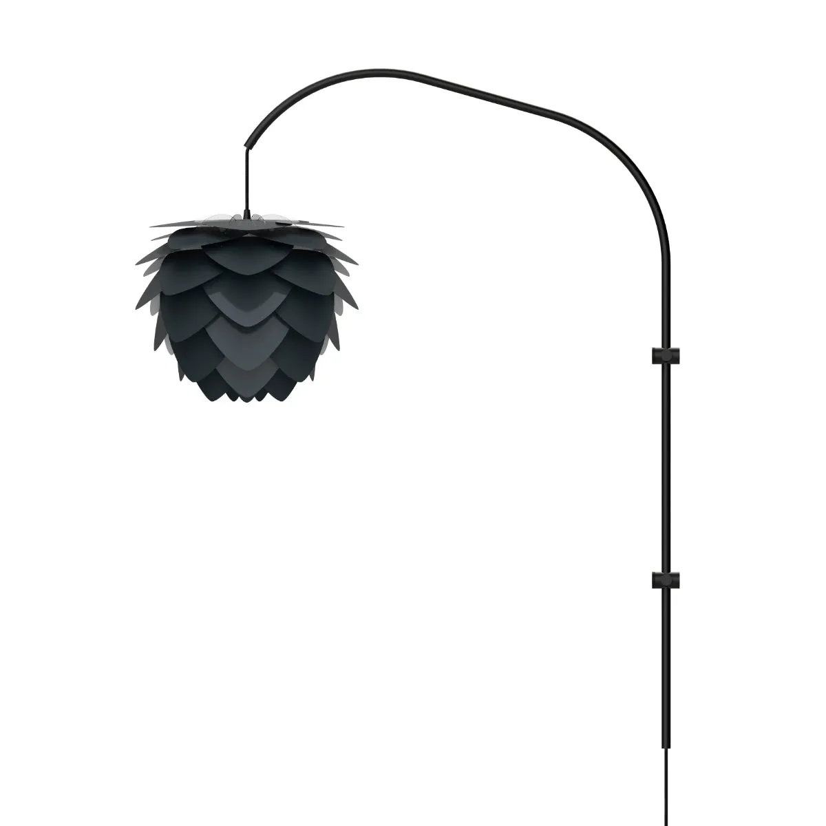 ALUVIA Willow Anthracite Grey Wall Lamp