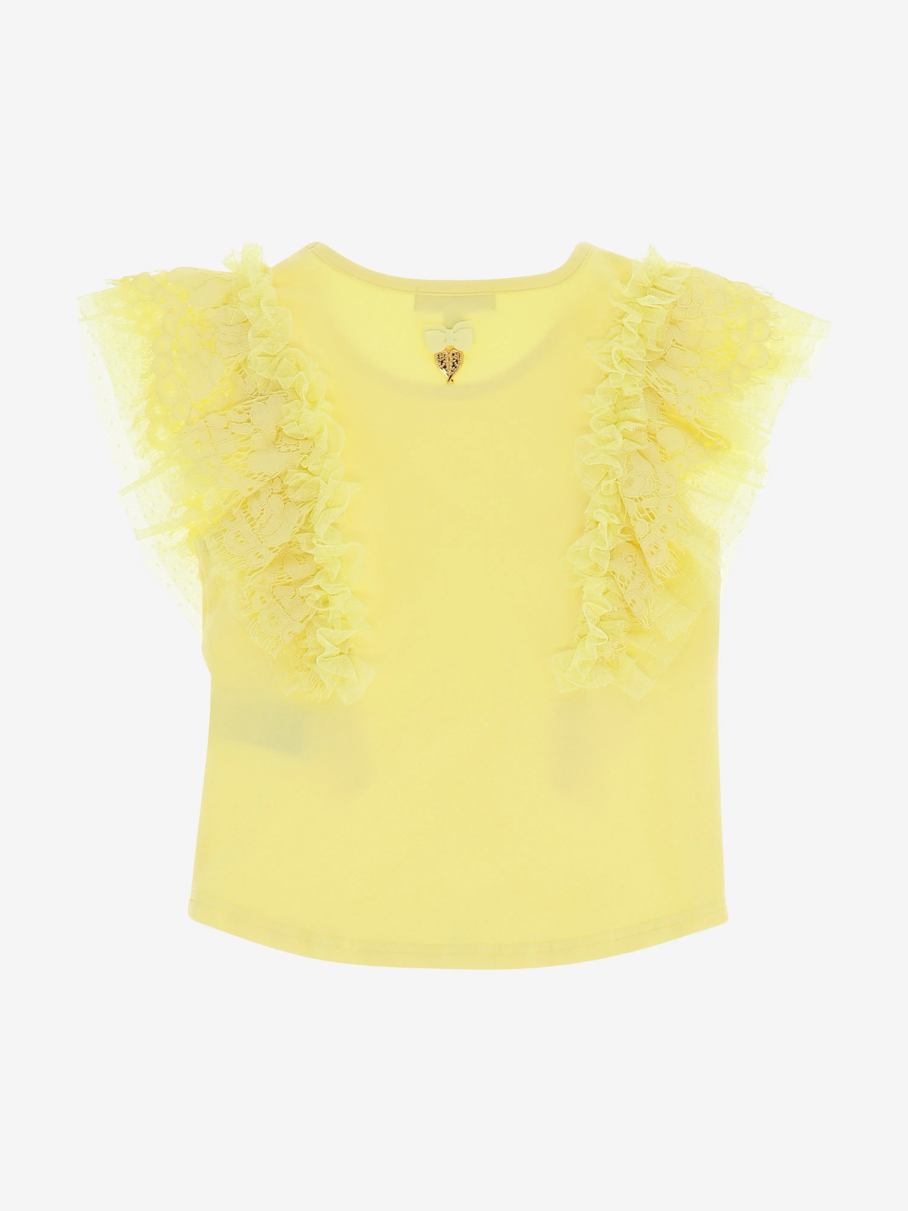 Angels Face Girls Saige Vest Top in Yellow