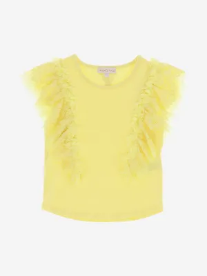 Angels Face Girls Saige Vest Top in Yellow