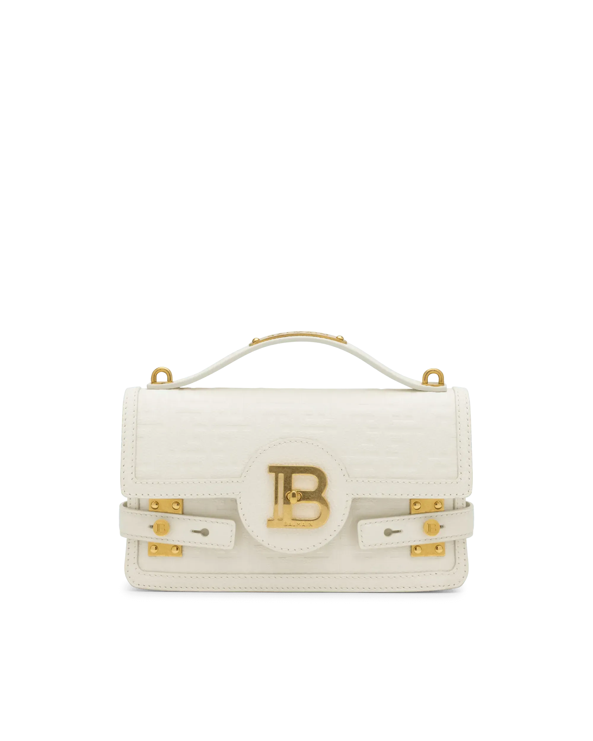 B-Buzz 24 Monogram Embossed Leather Shoulder Bag