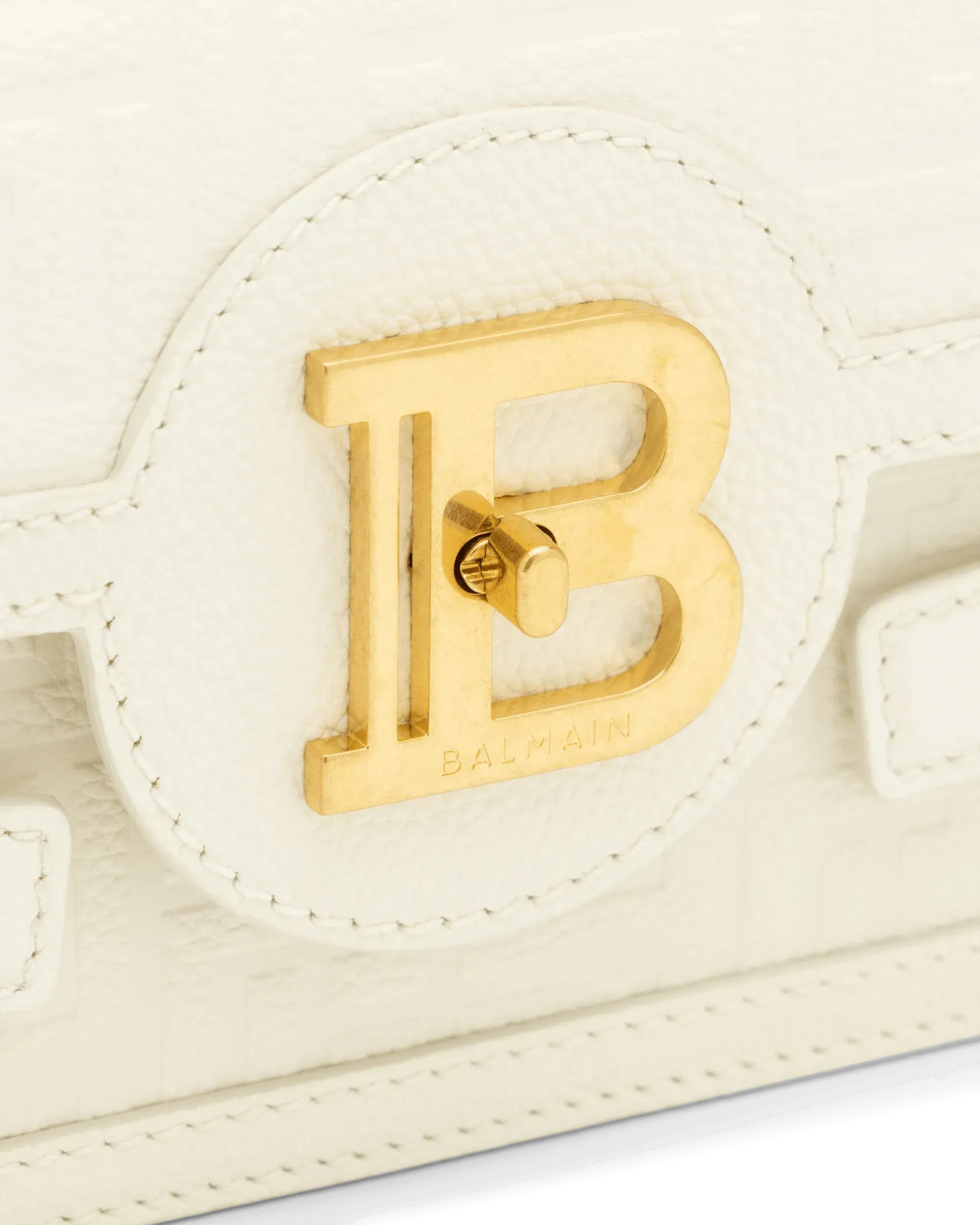 B-Buzz 24 Monogram Embossed Leather Shoulder Bag