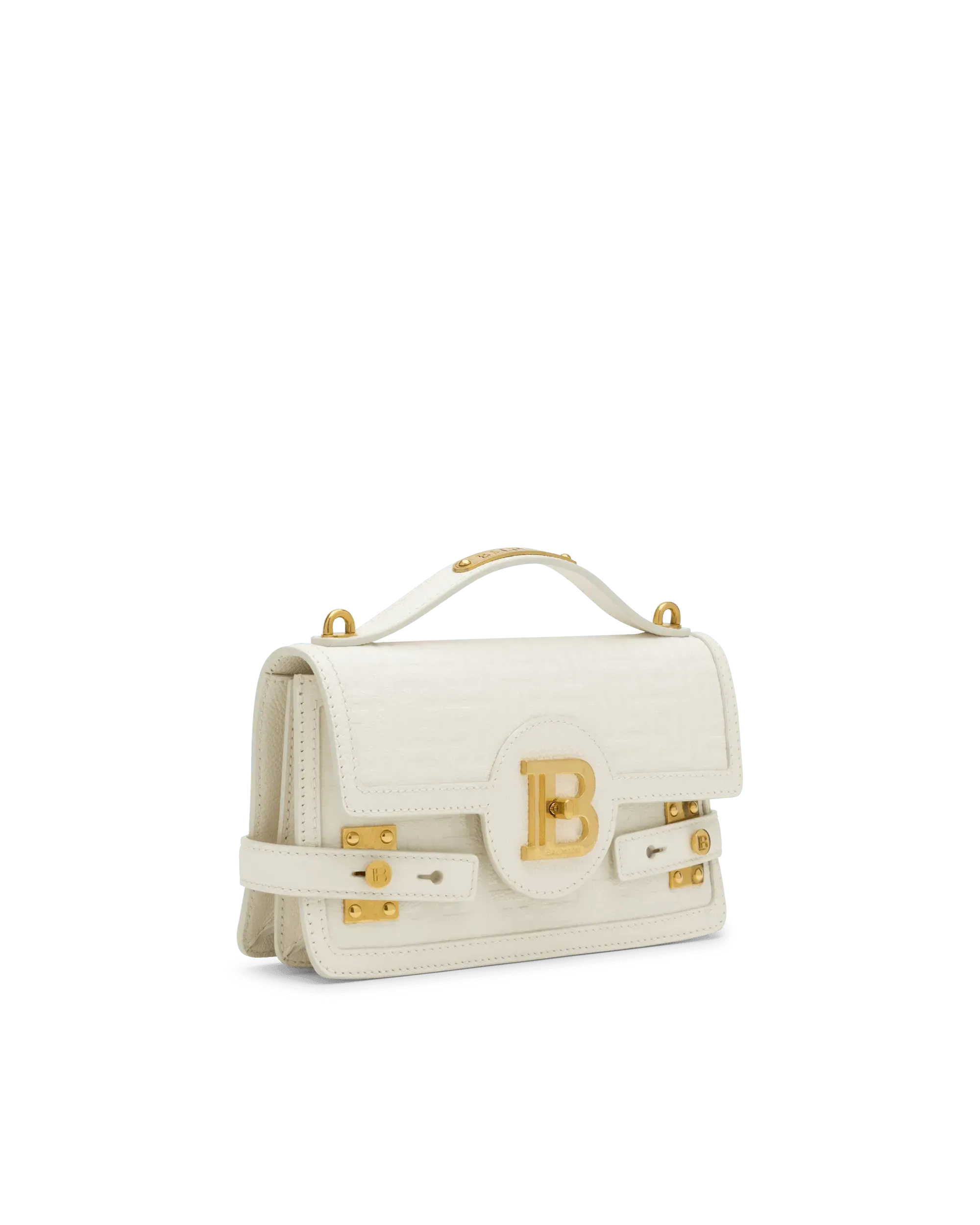 B-Buzz 24 Monogram Embossed Leather Shoulder Bag