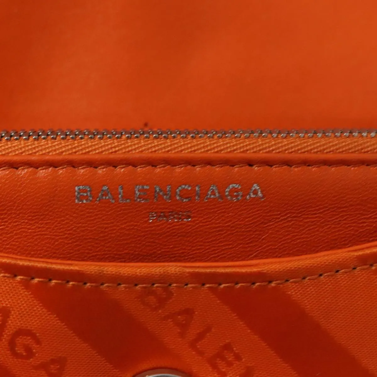 Balenciaga BB Chaine Orange Synthetic Bag