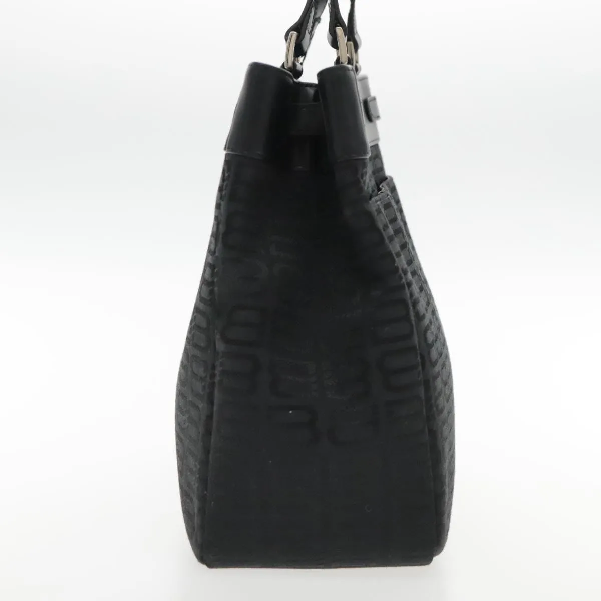 Balenciaga BB Logo Black Canvas Bag