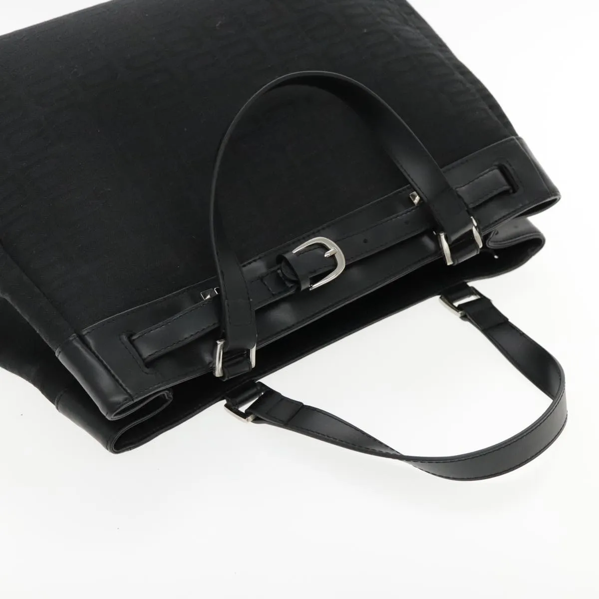 Balenciaga BB Logo Black Canvas Bag