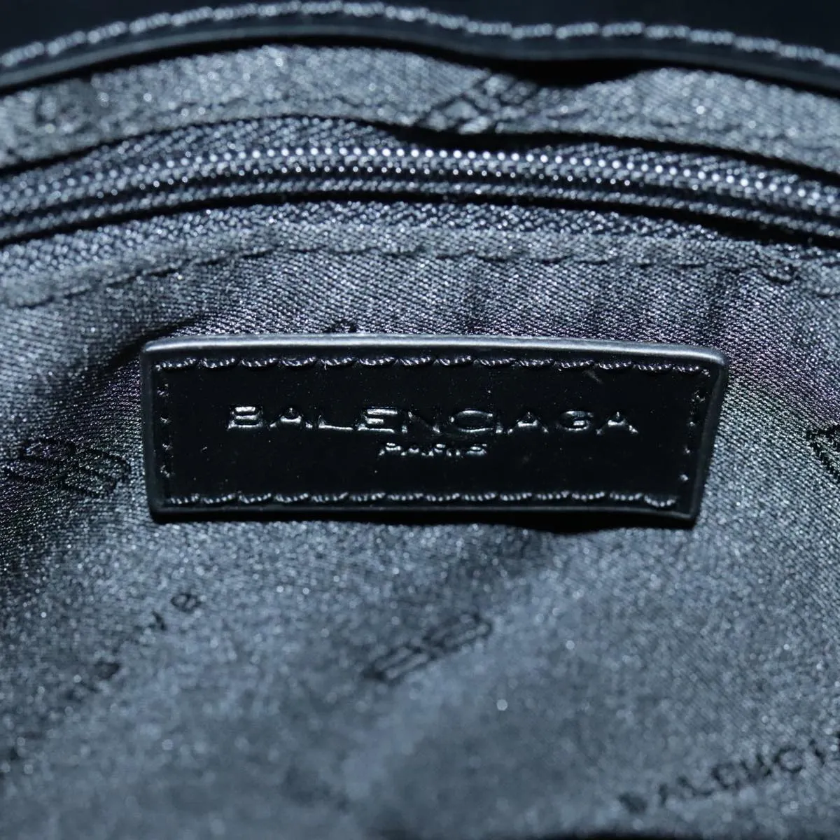 Balenciaga BB Logo Black Canvas Bag