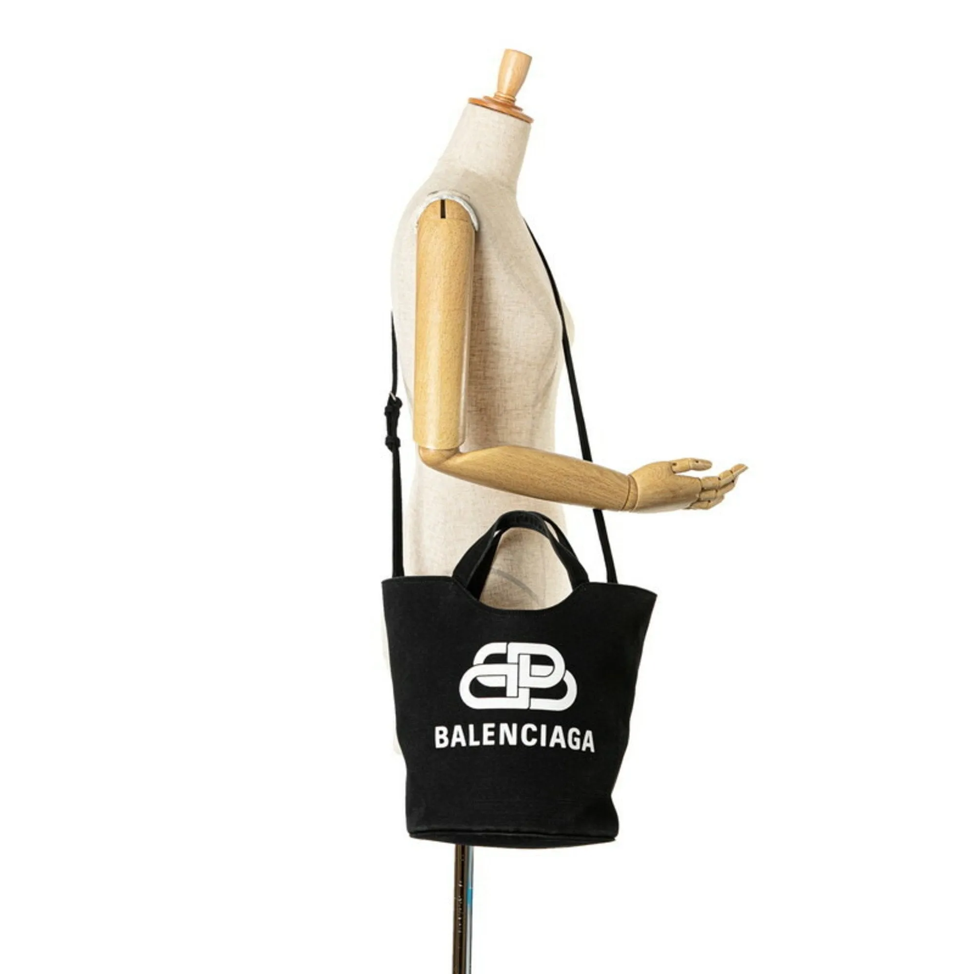 Balenciaga BB Logo Multicolour Canvas Bag