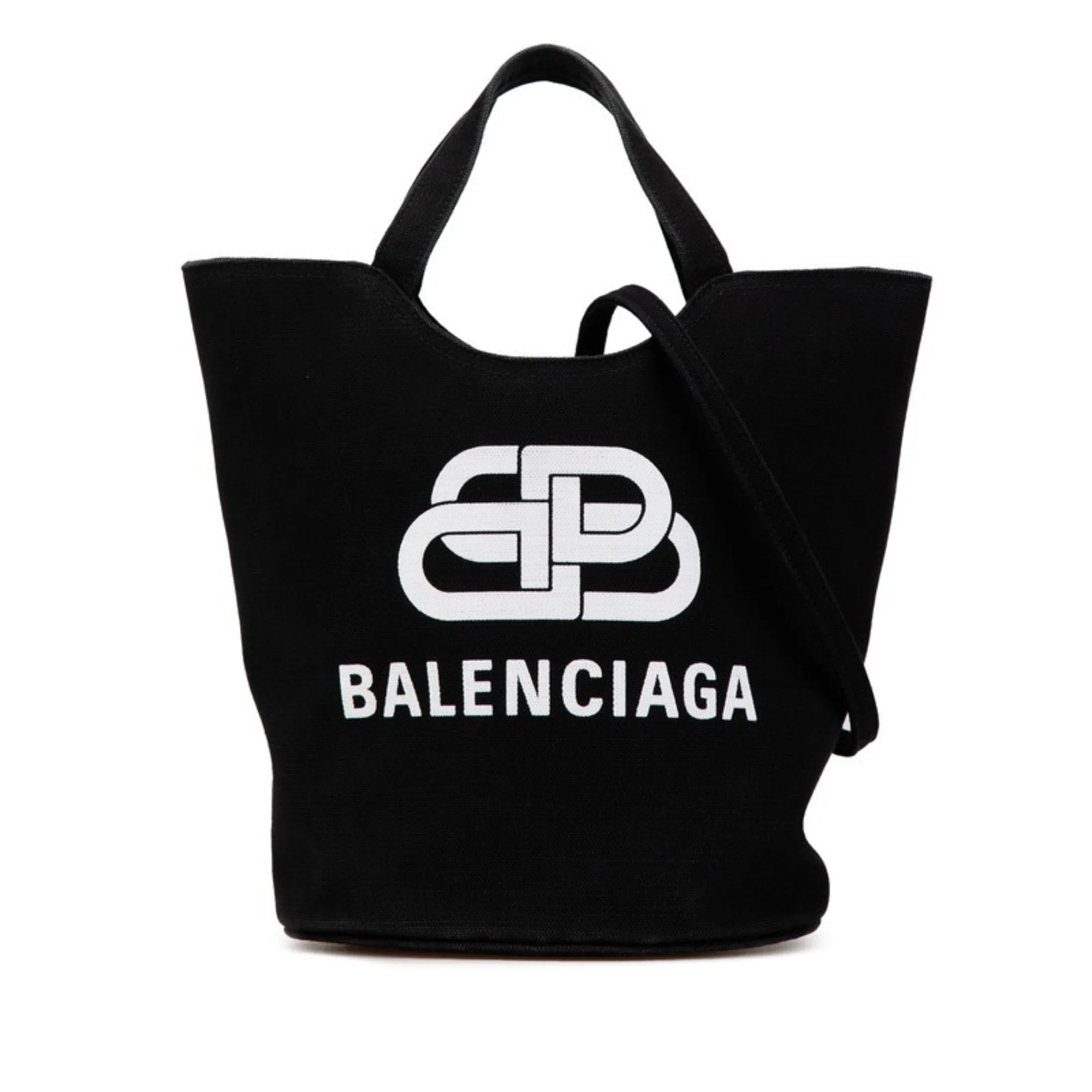 Balenciaga BB Logo Multicolour Canvas Bag