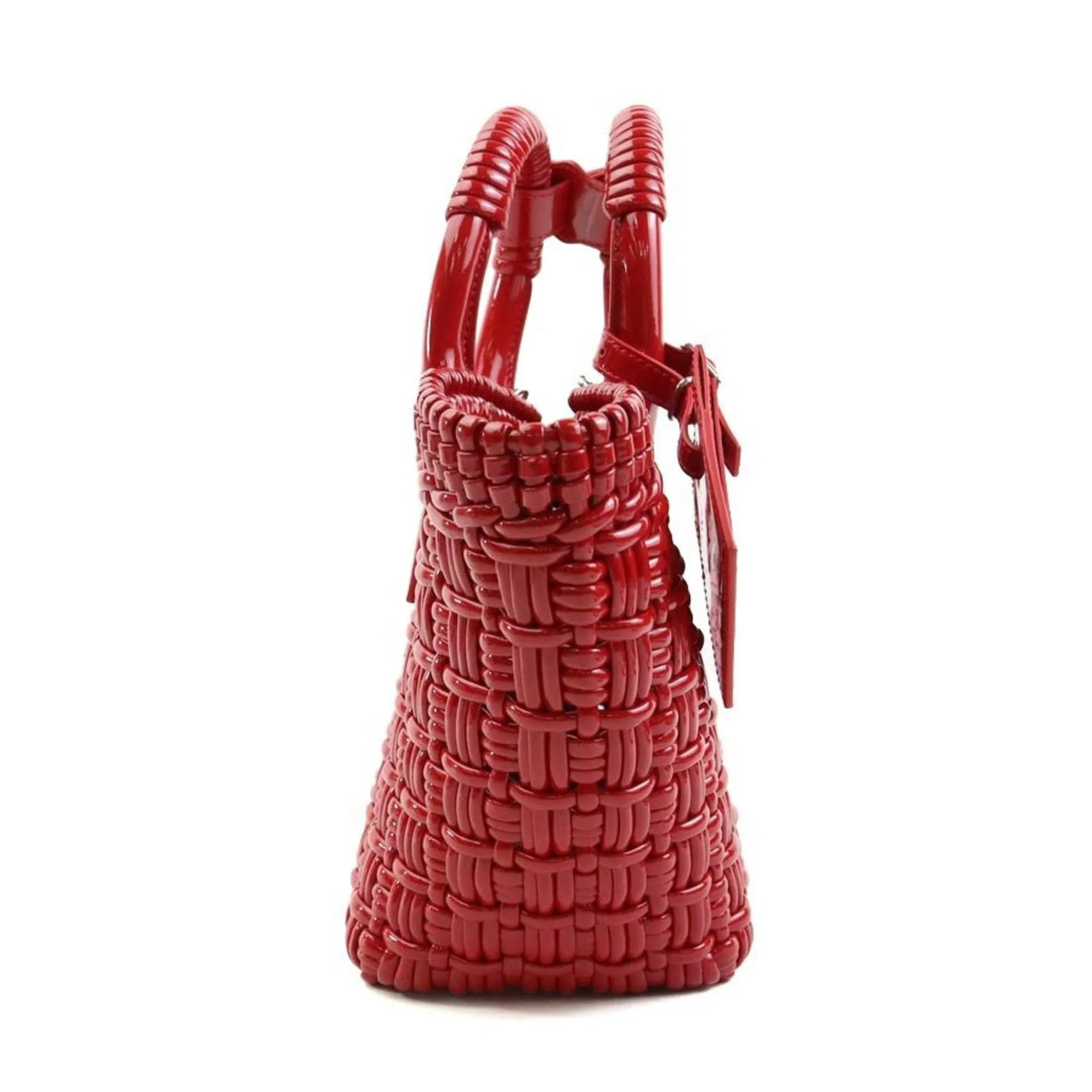 Balenciaga Bistro Basket Red Wicker Bag