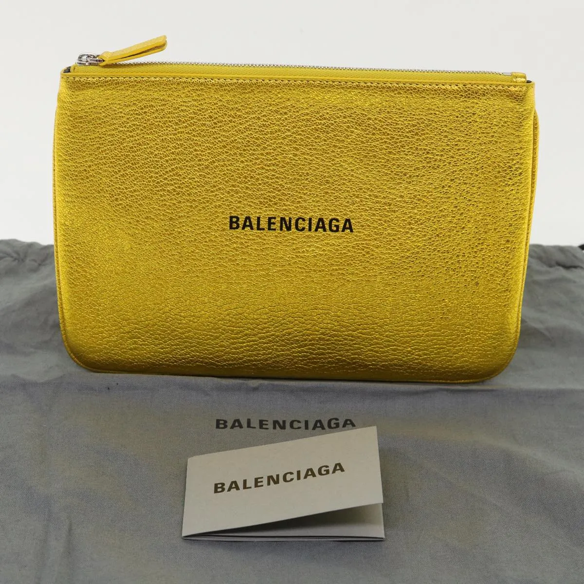 Balenciaga Everyday Gold Leather Bag