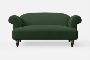 Barberton 2 Seater Sofa Forest Green Linen Fabric