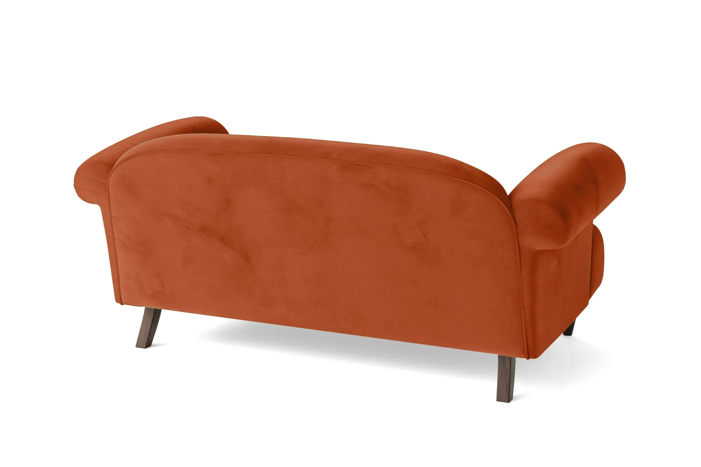 Barberton 2 Seater Sofa Orange Velvet