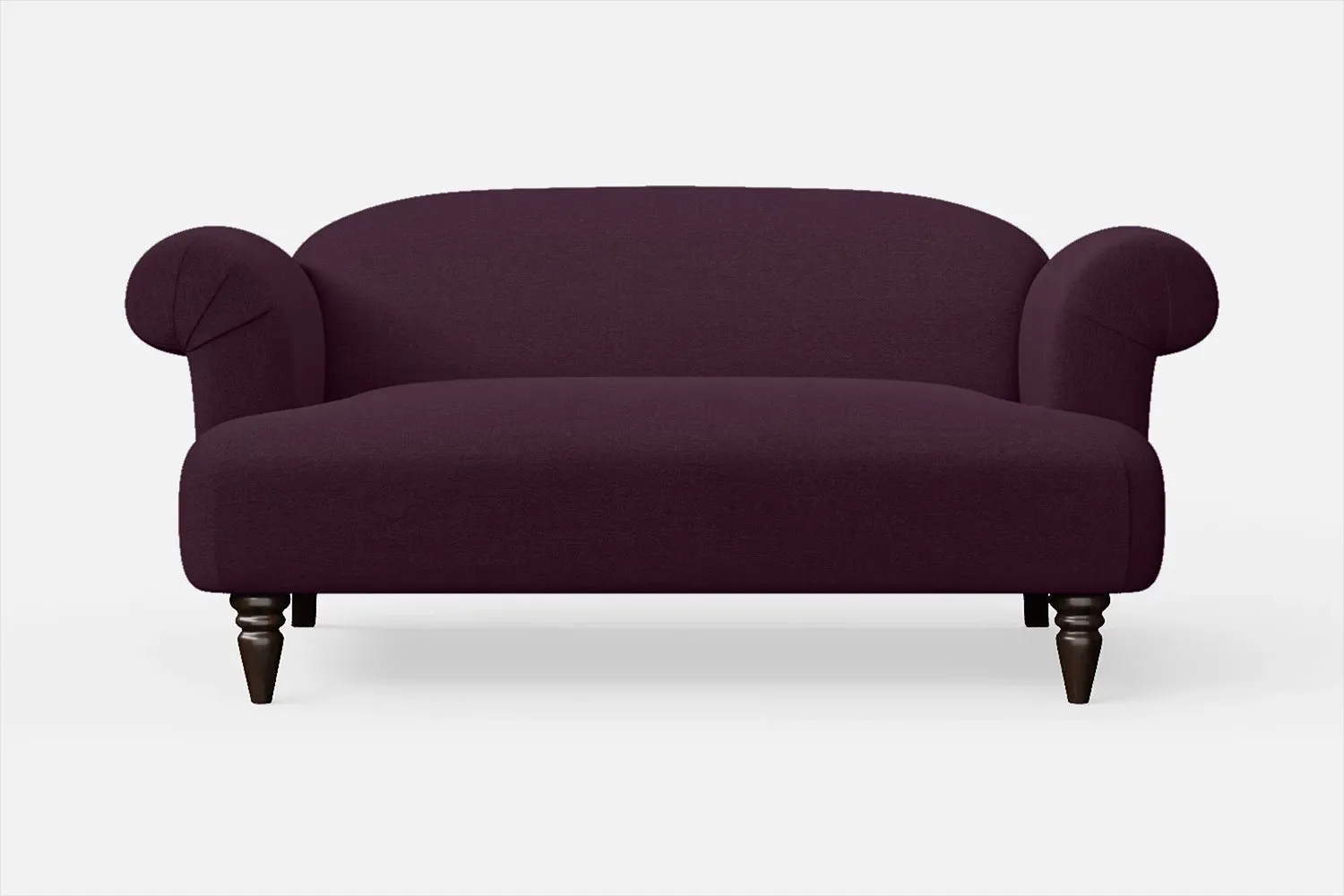 Barberton 2 Seater Sofa Purple Linen Fabric