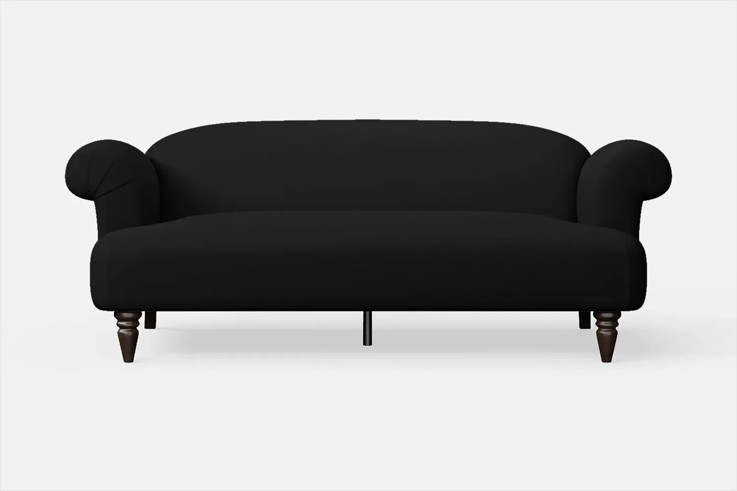 Barberton 3 Seater Sofa Black Leather