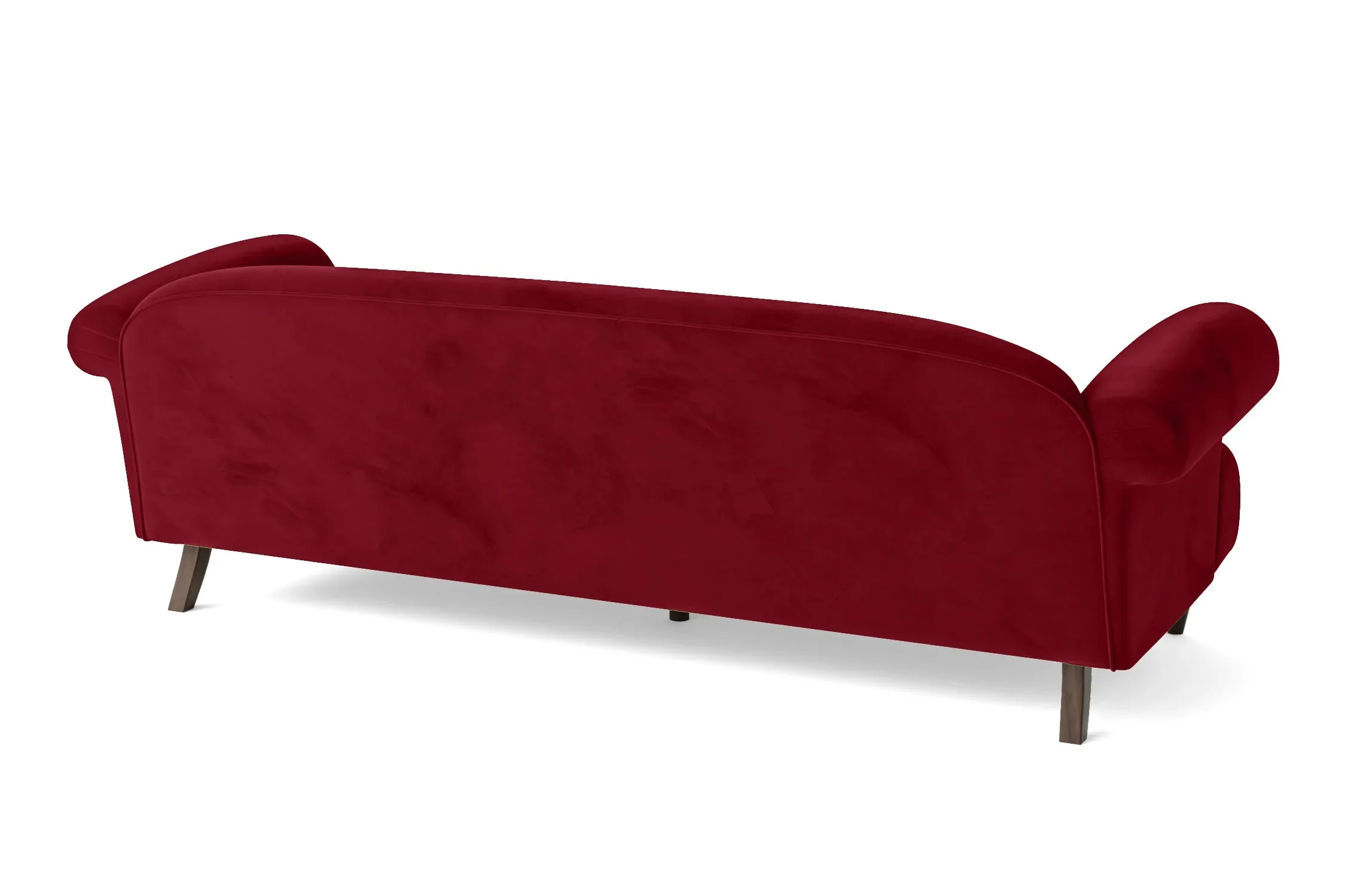 Barberton 4 Seater Sofa Red Velvet