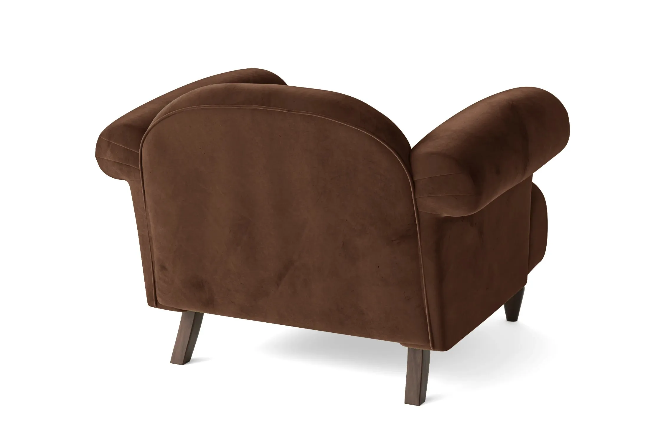 Barberton Armchair Coffee Brown Velvet