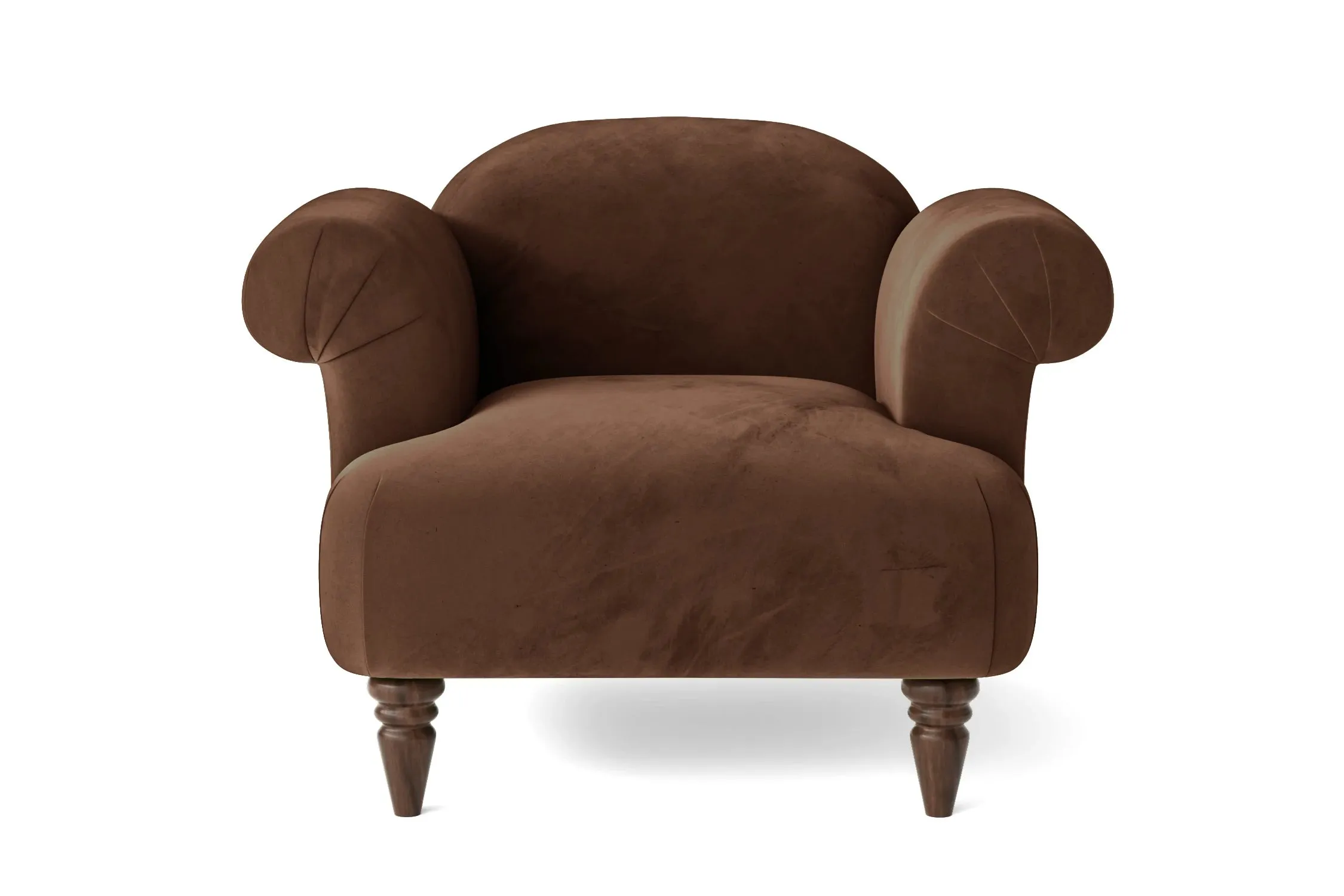 Barberton Armchair Coffee Brown Velvet