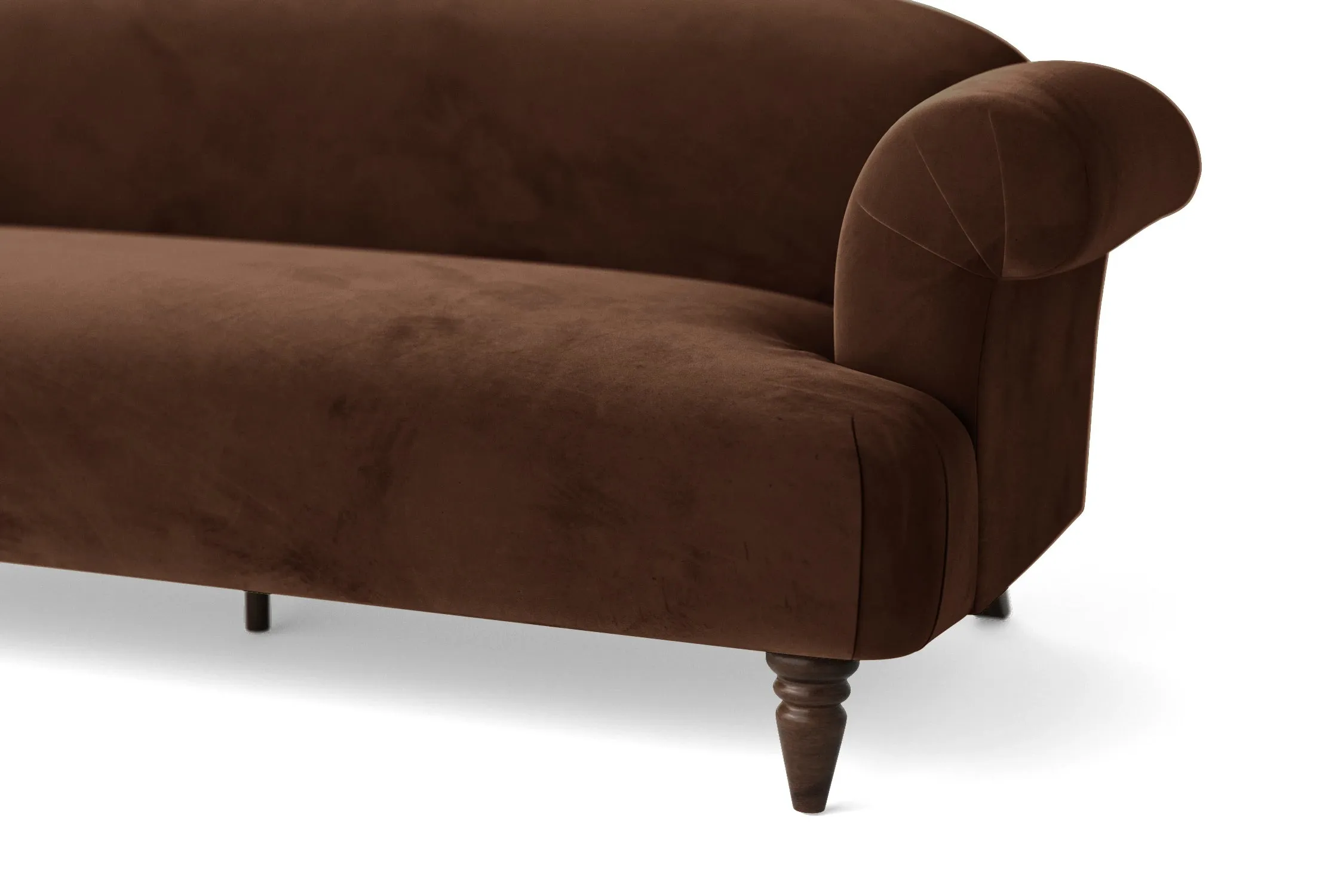 Barberton Armchair Coffee Brown Velvet