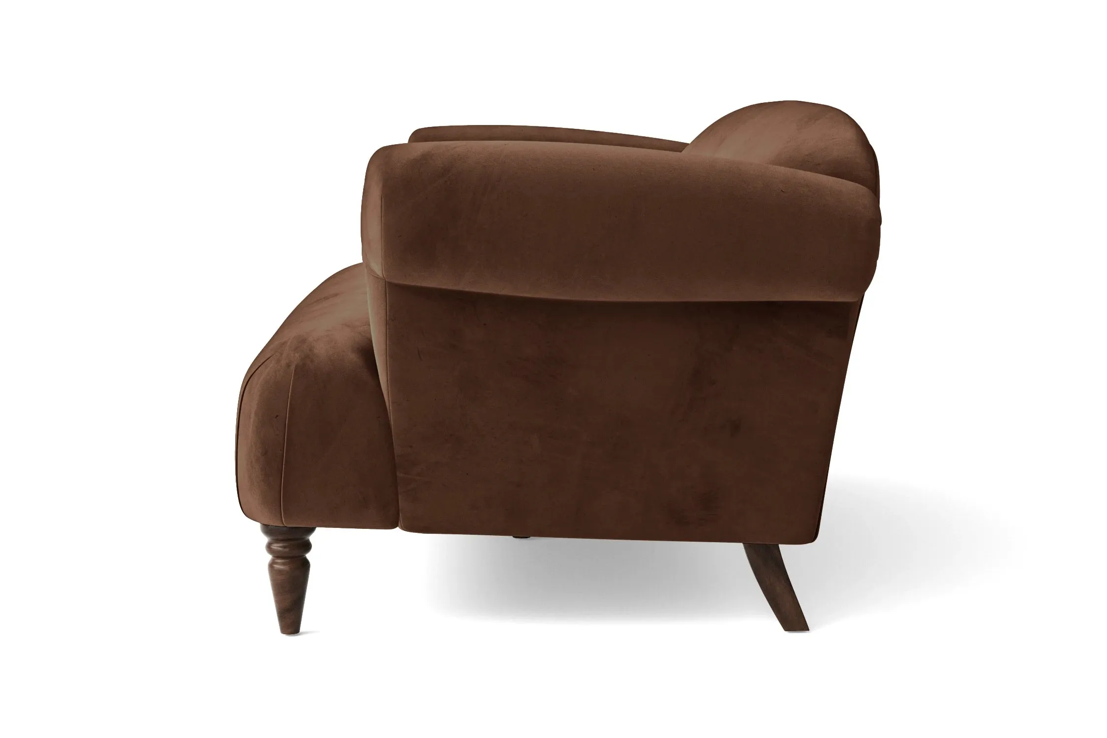 Barberton Armchair Coffee Brown Velvet