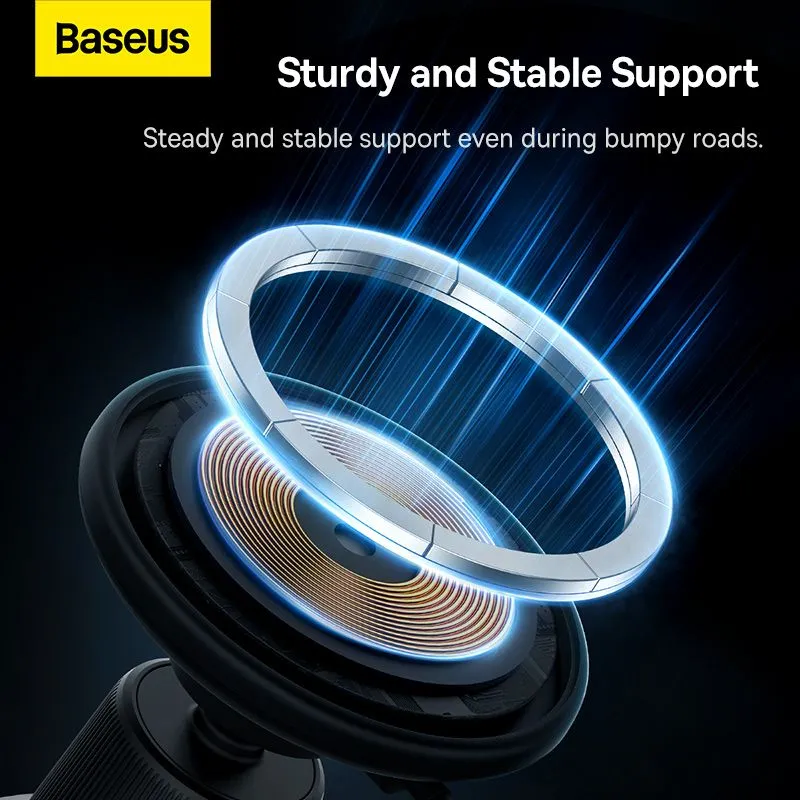 Baseus  magnetic Car Phone Holder with wireless charging CW01-C40141001111-00