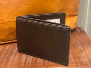 Bay Plain Leather Wallet #MW15