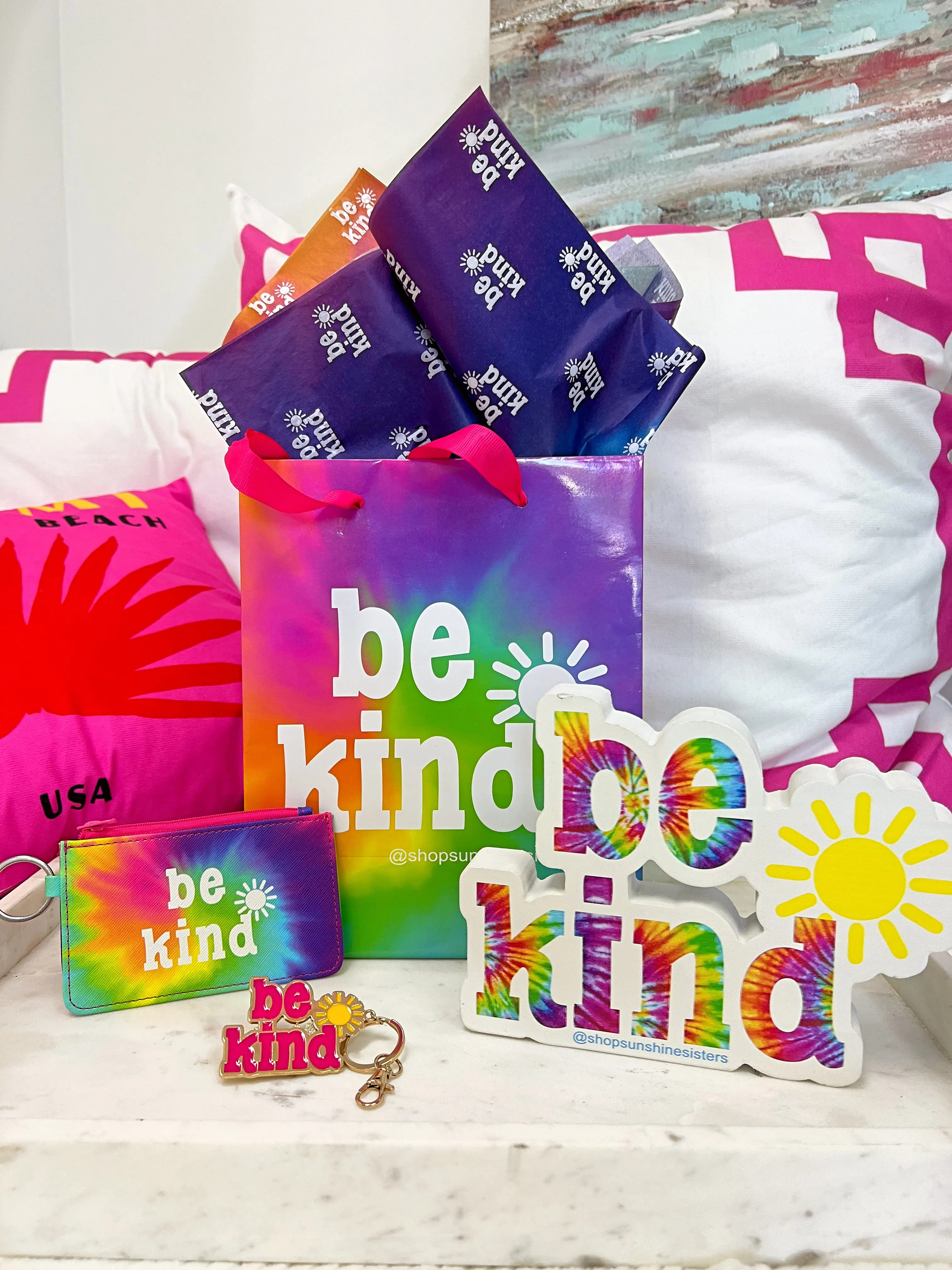 Be Kind Wood Sign Gift Set