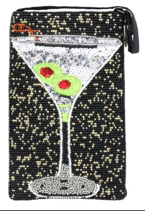 Beaded Dirty Martini Phone Bag