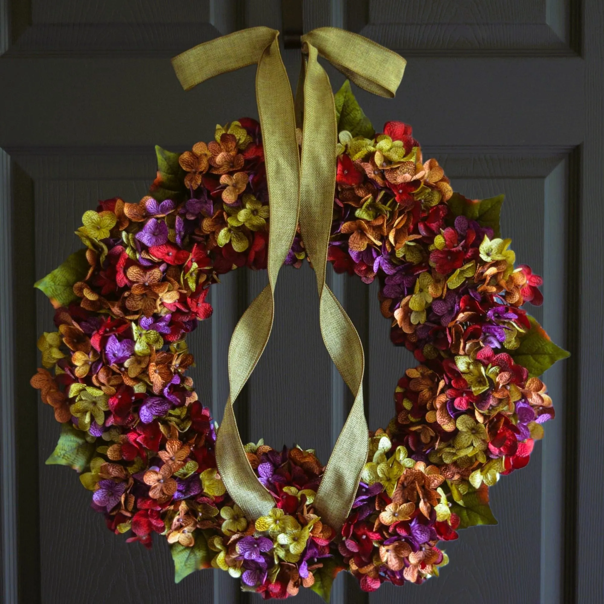 Beautiful Hydrangea Door Wreath