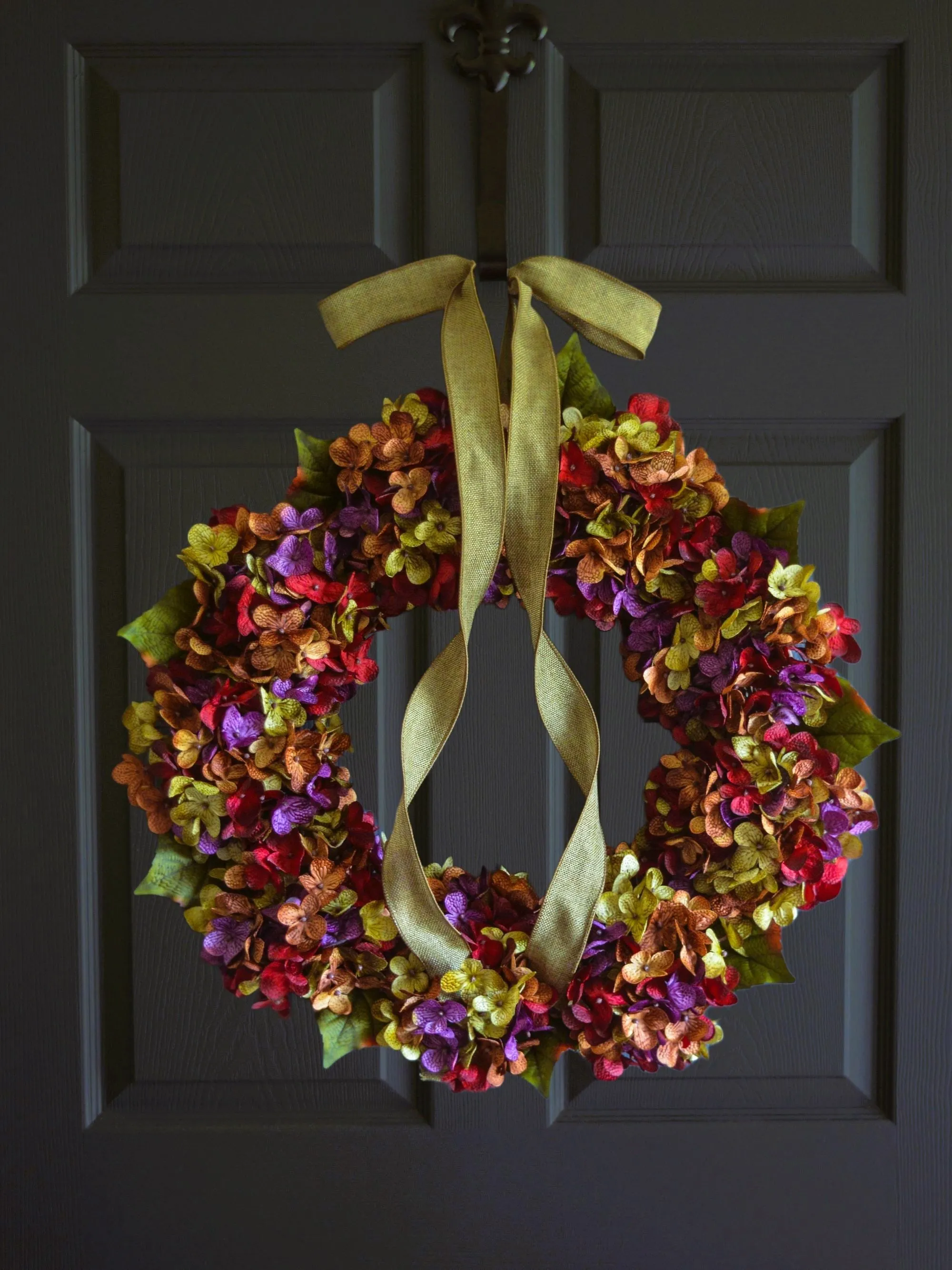 Beautiful Hydrangea Door Wreath