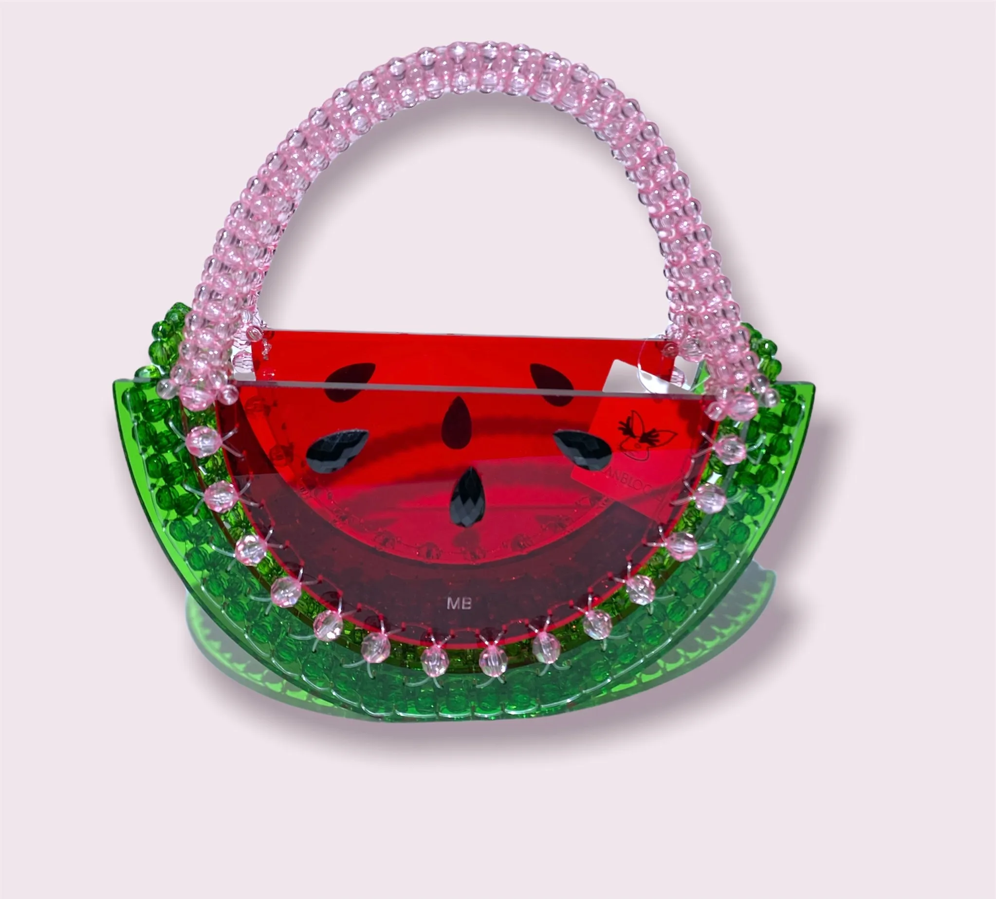 Beautify watermelon handbag beaded acrylic bag