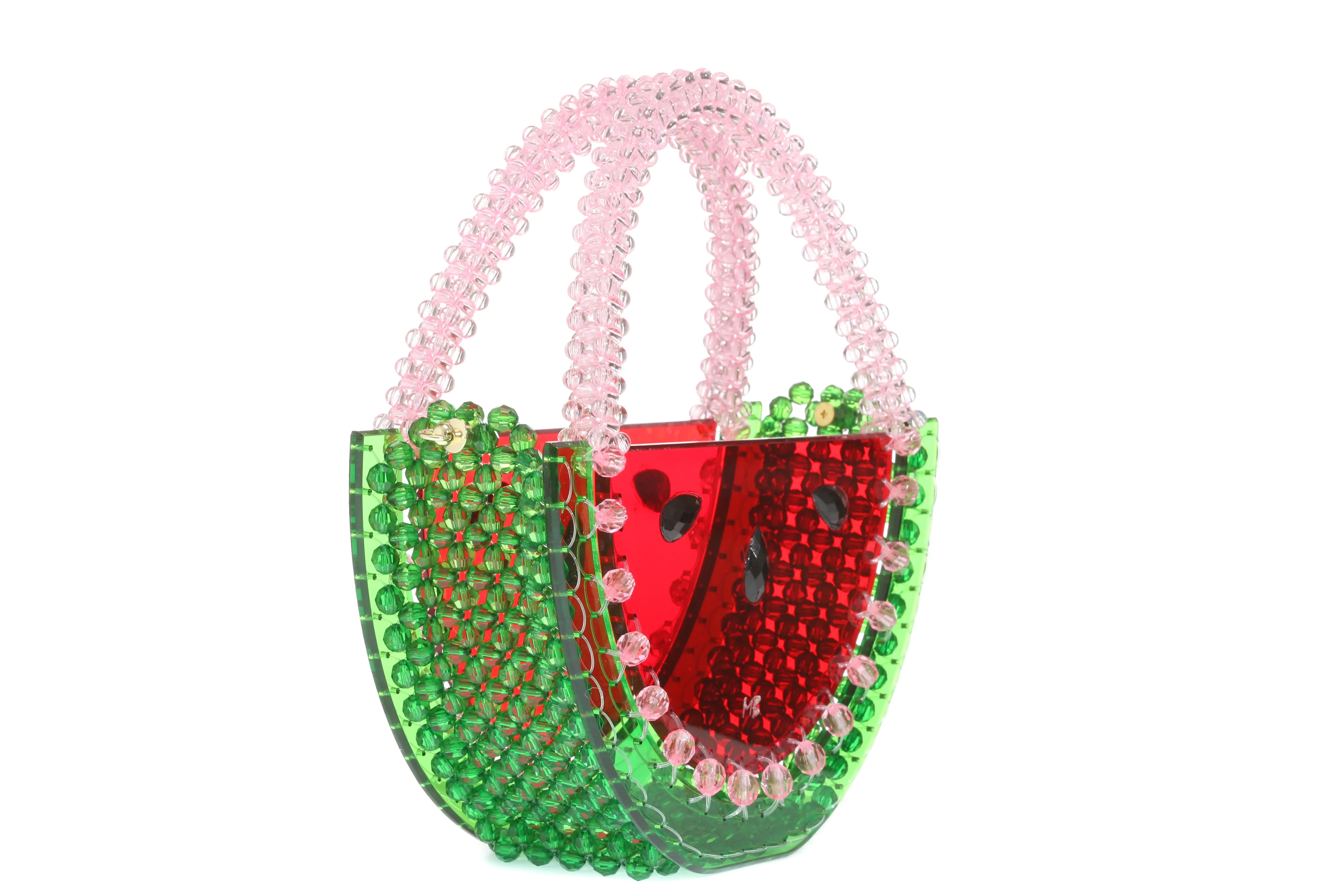 Beautify watermelon handbag beaded acrylic bag