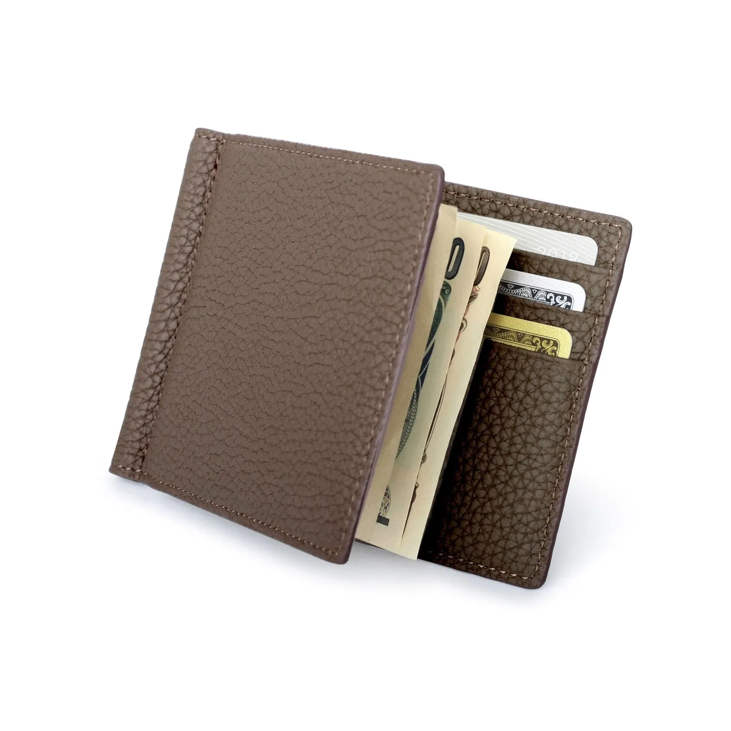 Bi-fold Bill Clip With Coin Pocket