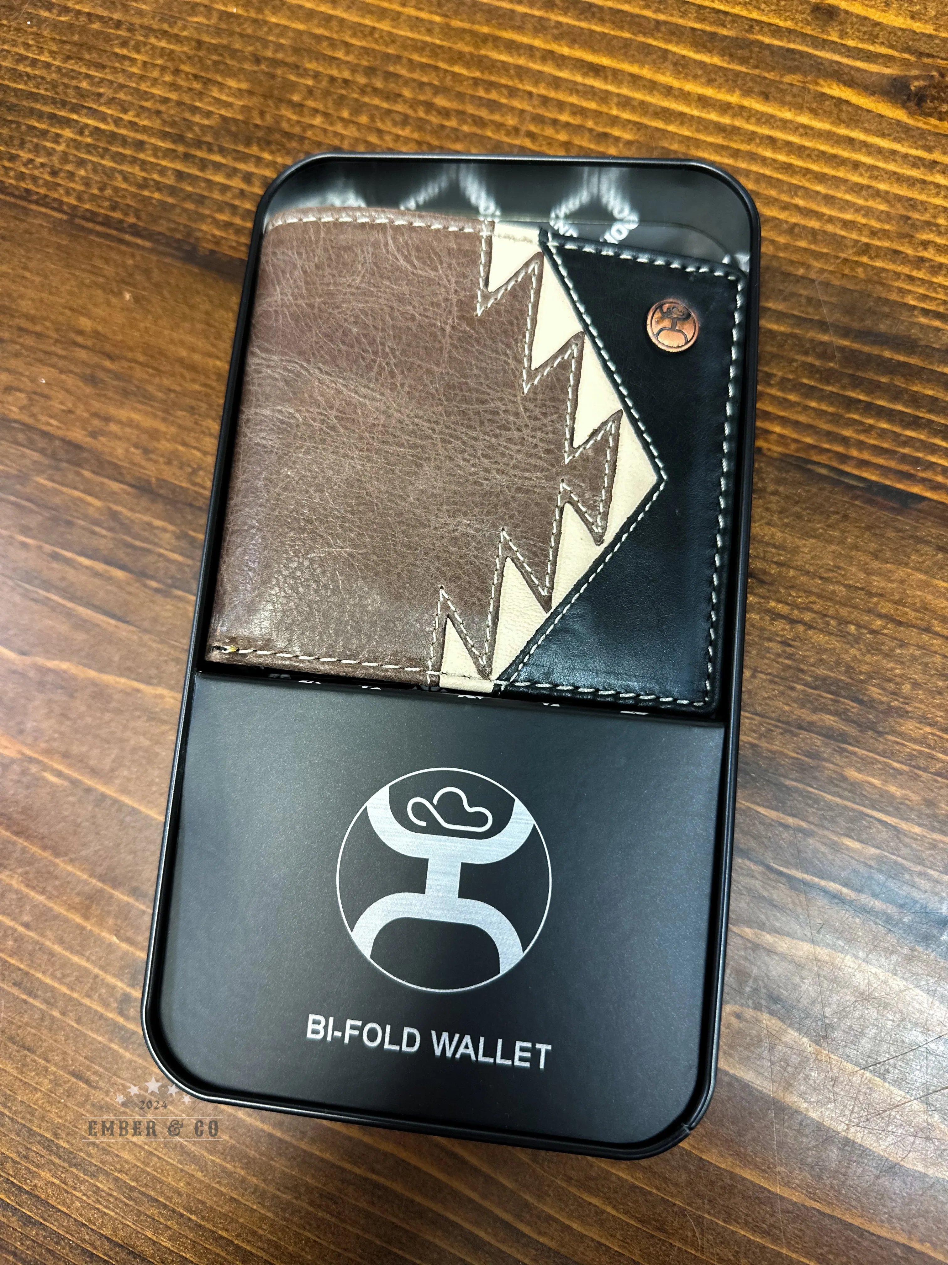 Bi-Fold Wallet w/ Aztec Accents