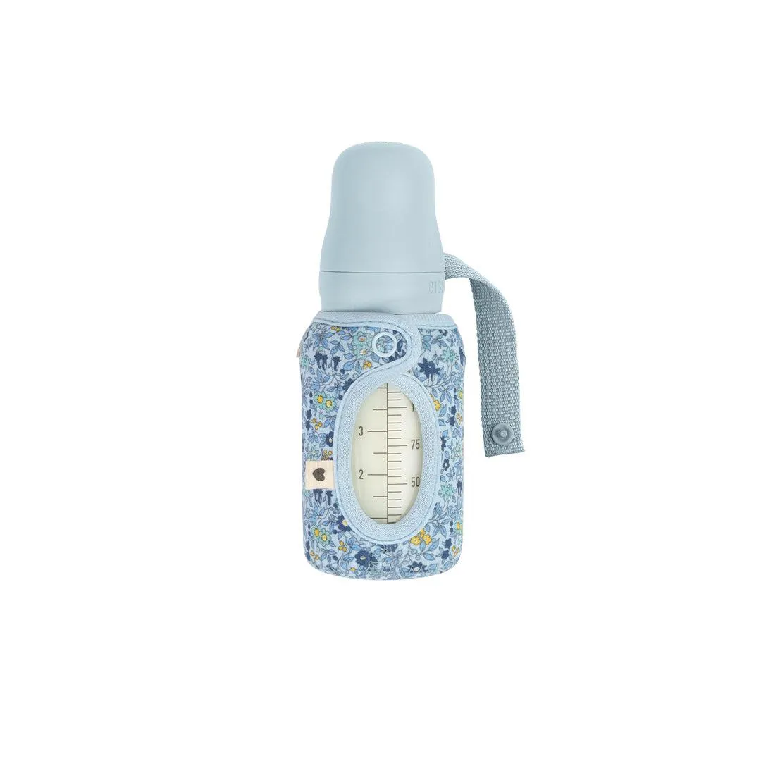 BIBS X LIBERTY Baby Bottle Sleeve - Chamomile Lawn - Baby Blue