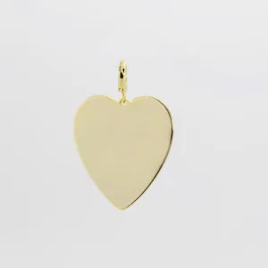 Big Gold Heart Charm