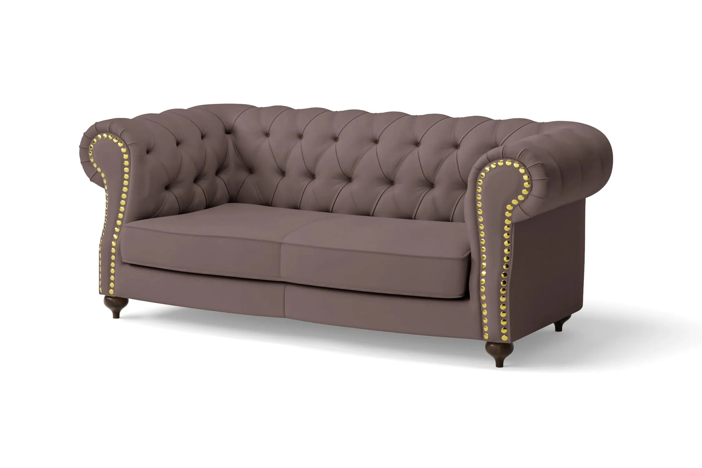 Bitonto 2 Seater Sofa Rose Taupe Leather