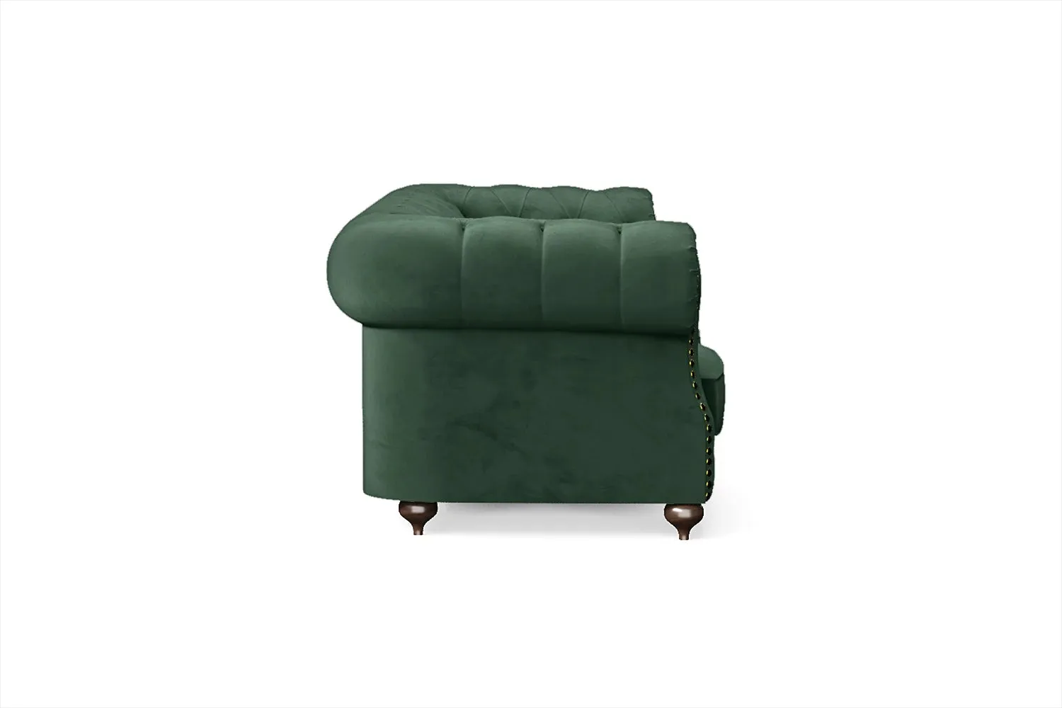 Bitonto 3 Seater Sofa Green Velvet