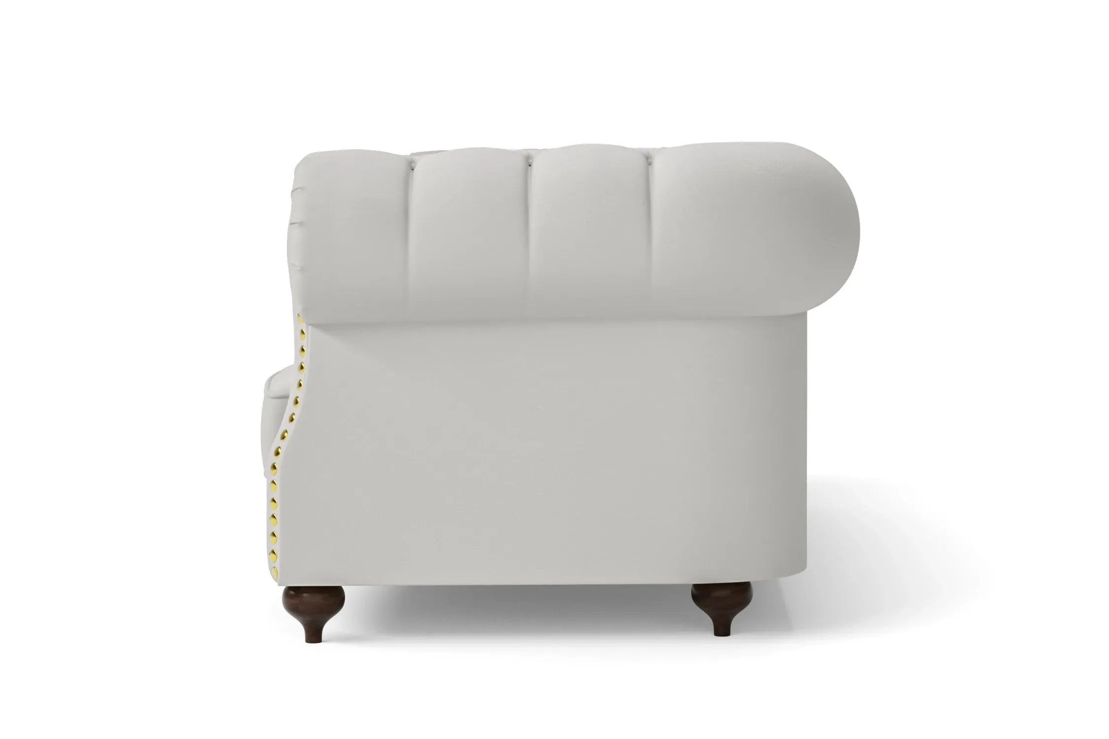 Bitonto 4 Seater Sofa White Leather