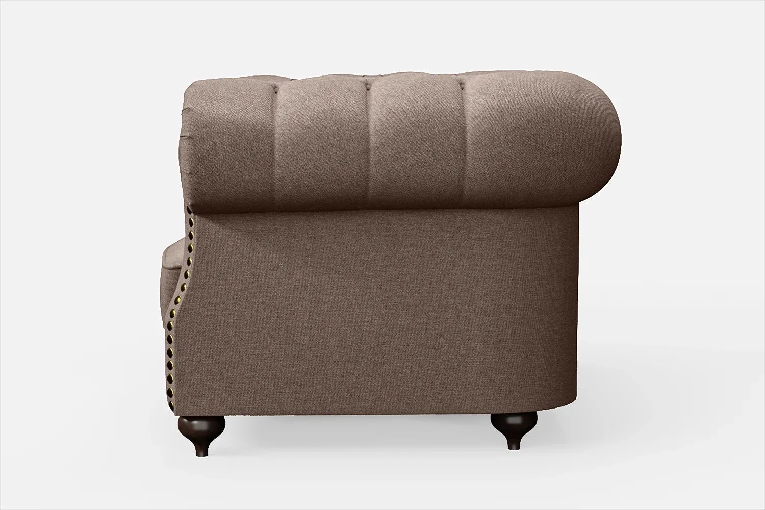 Bitonto Armchair Caramel Linen Fabric