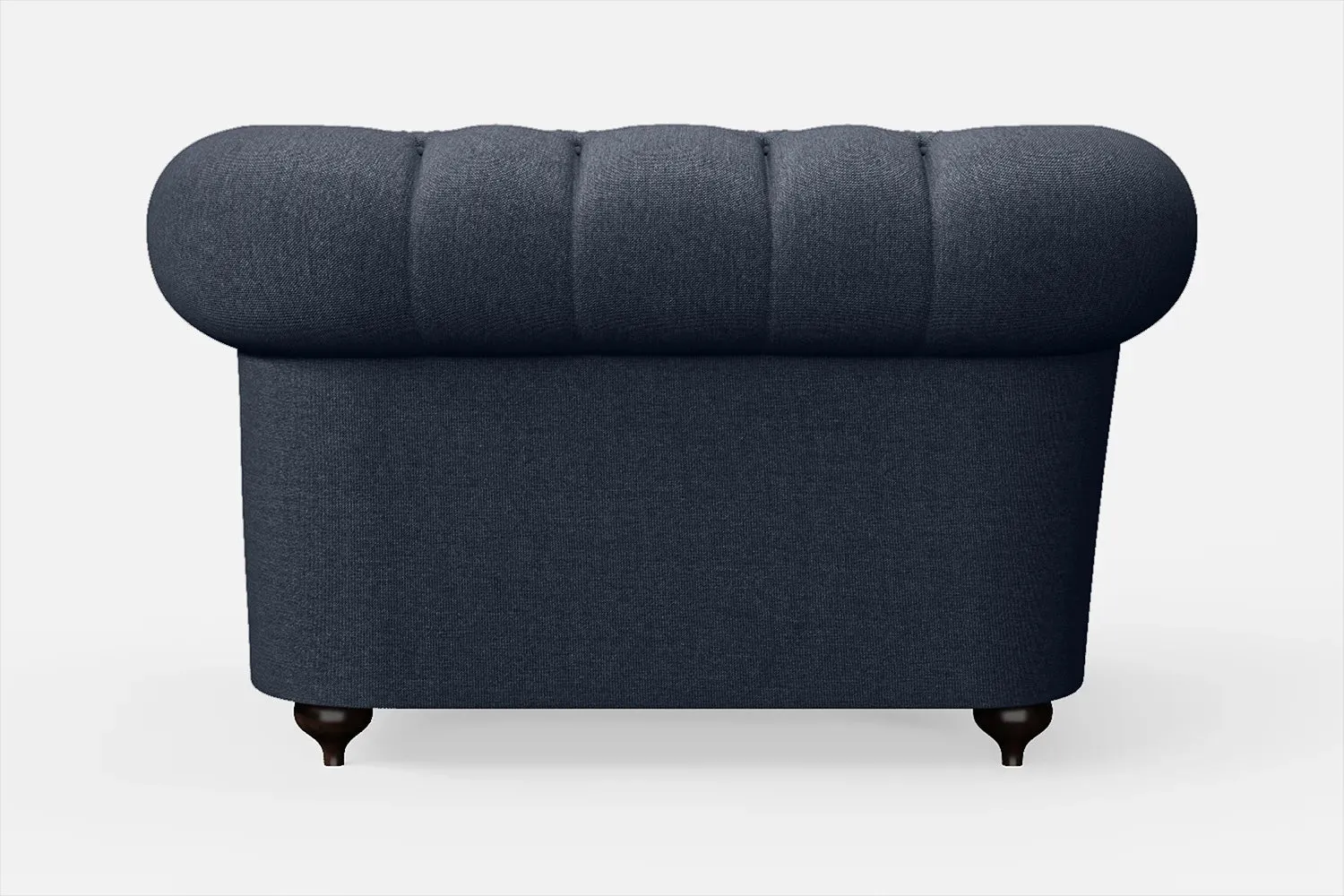 Bitonto Armchair Dark Blue Linen Fabric